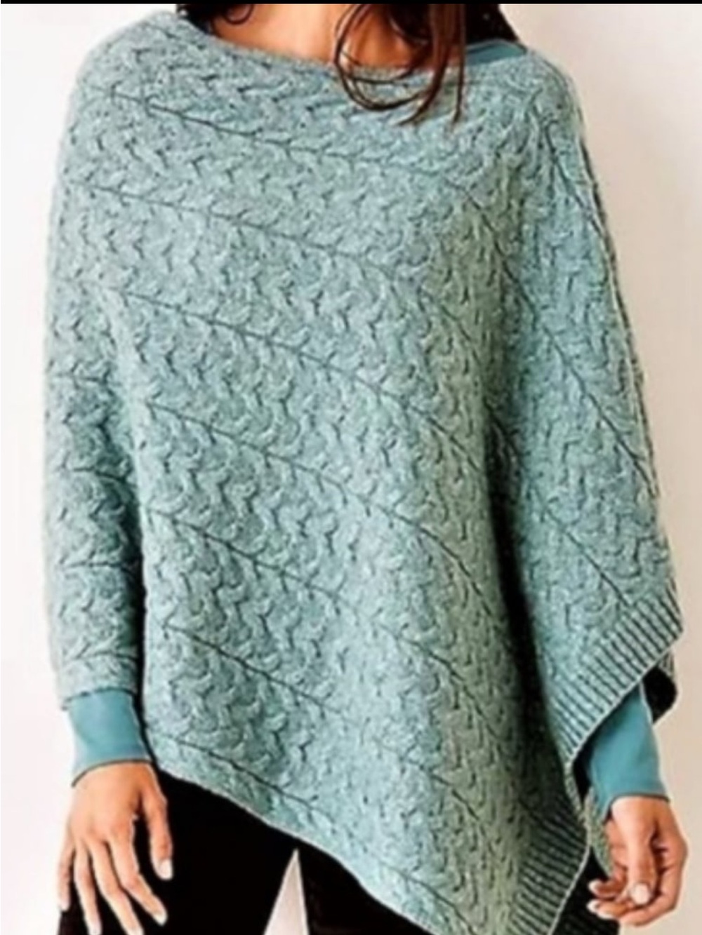 J.Jill Juniper Green Poncho 🌿